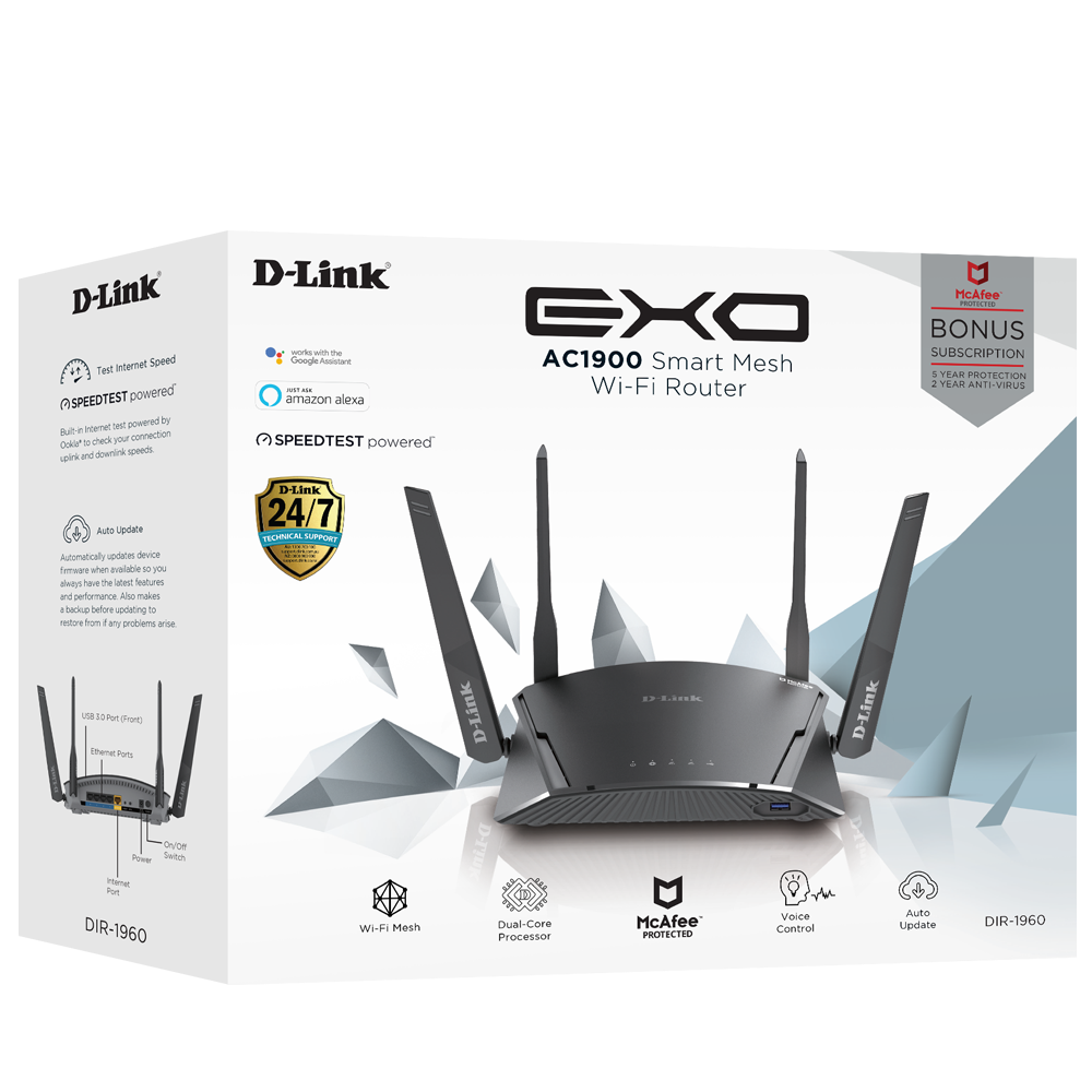 EXO AC1900 Smart Mesh Wi-Fi Router