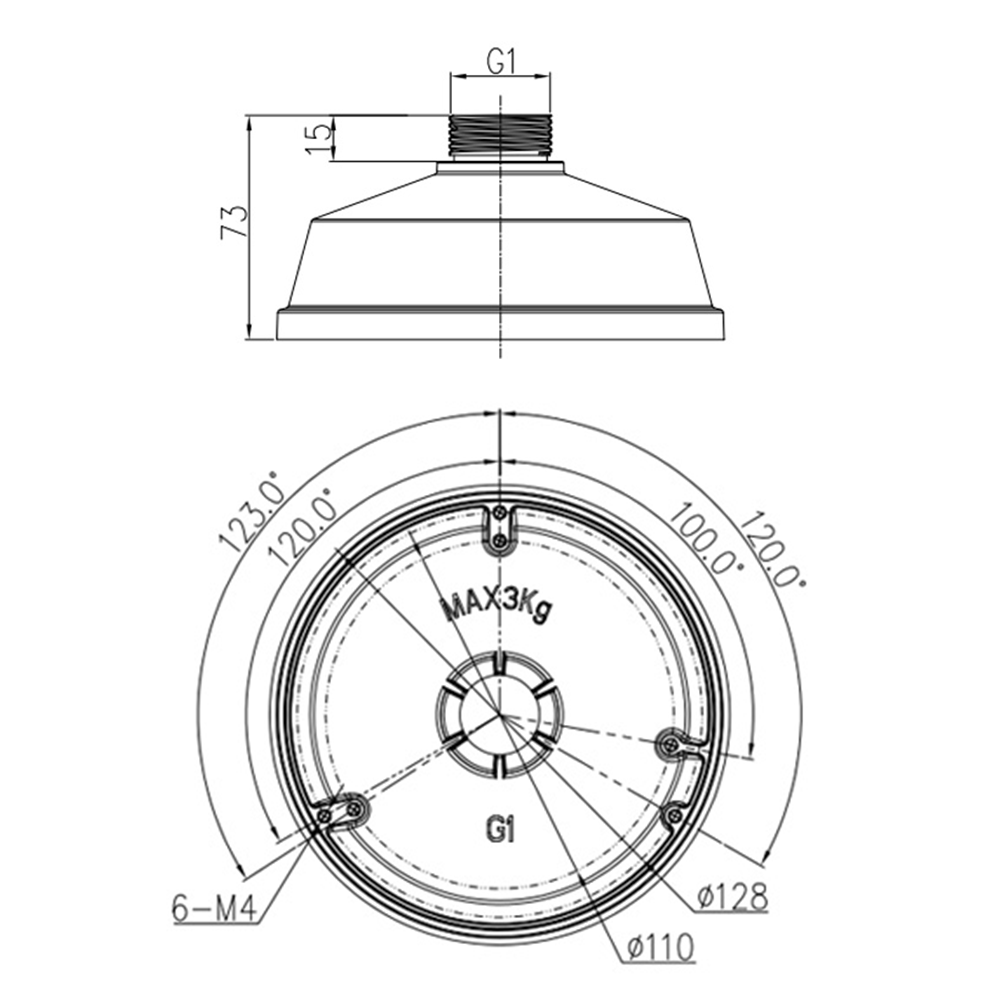 Pendant cap for cameras
