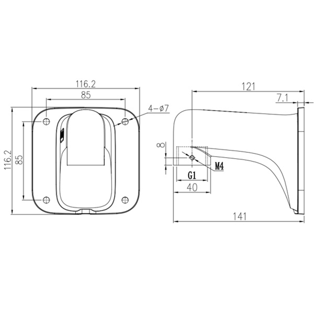 Wall Mount for cameras